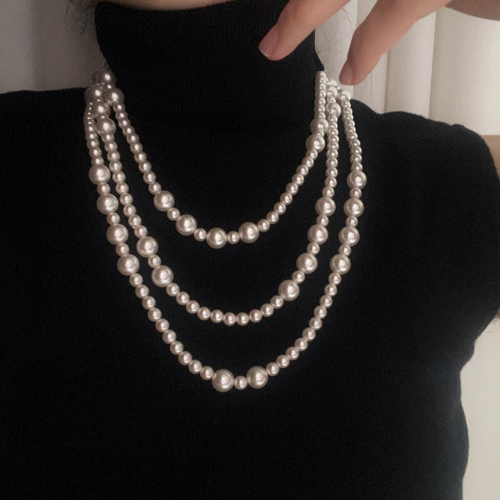 Extra Long Pearl Necklace For Women Fashionable And Versatile