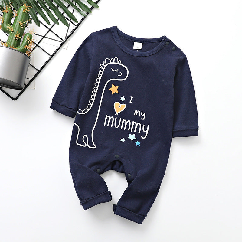 Lente en herfst pasgeboren baby jumpsuit