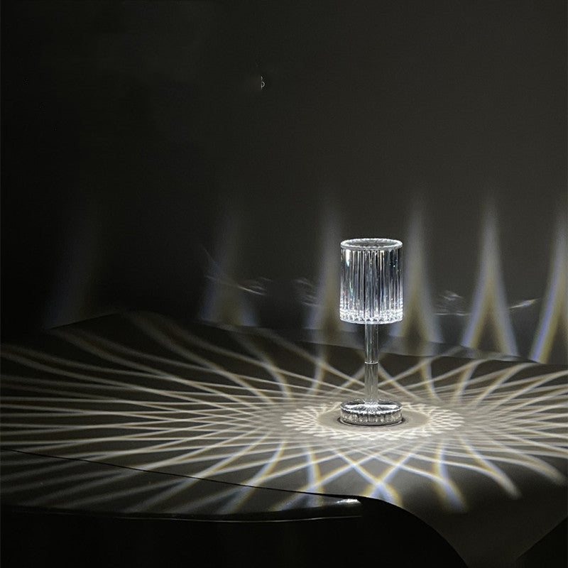 Gyémánt kristály lámpa hálószoba hálószoba légkör világos csendes bár asztal légkör fény