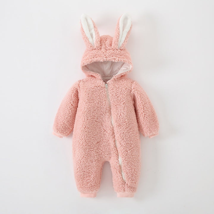 Fashion Baby Warm Bunny Ears Suit