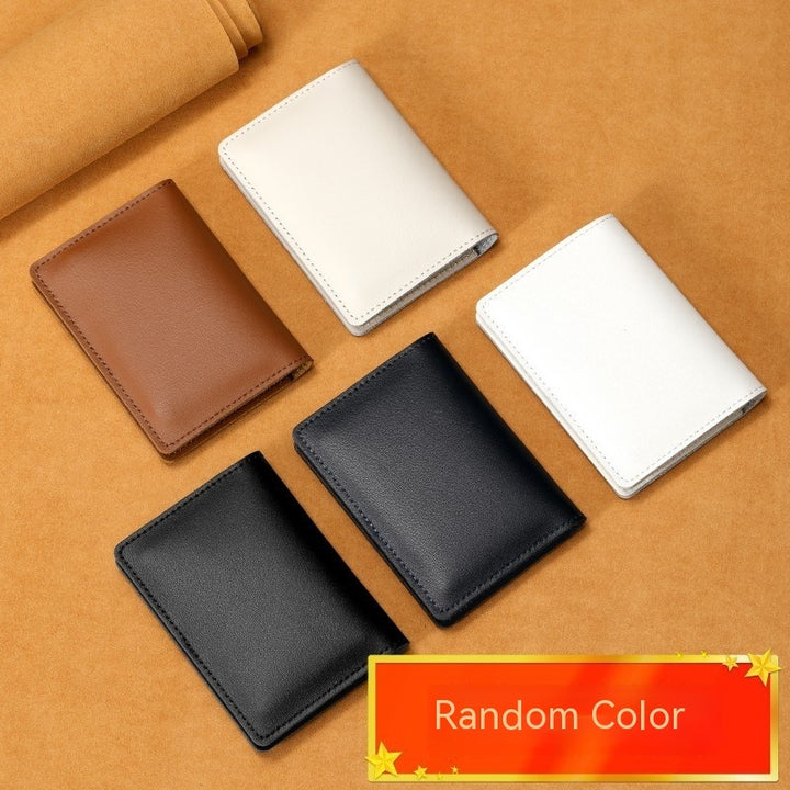 Ultra-thin Cowhide Card Holder Men And Women