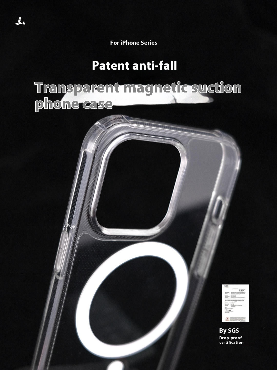 Case de téléphone magnétique transparent mate tout compris