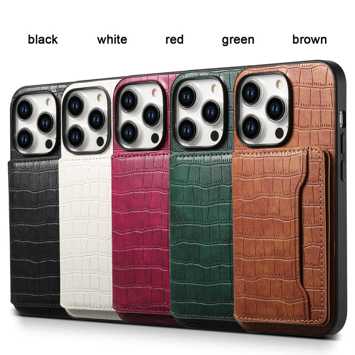 Card Pattern Leather Case Phone Case