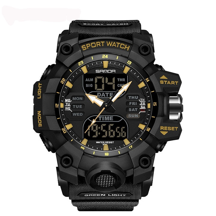 Multifunctional Men's Fashion Korean Style Waterproof Shockproof Transparent Watch