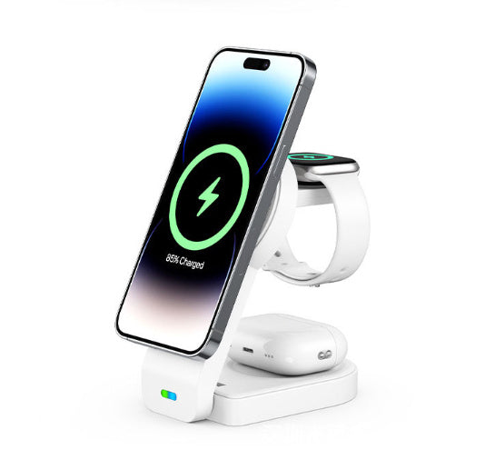 Foldable Three-in-one Magnetic Wireless Charger
