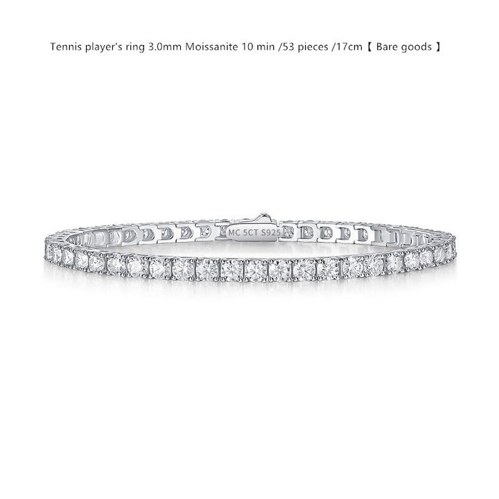 Sterling Silver D Color Moissanite Tennis Bracelet For Women