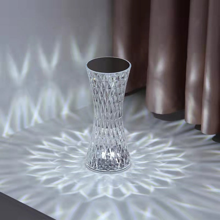 LED -kristal oplaadbare slaapkamer atmosfeer tafellamp