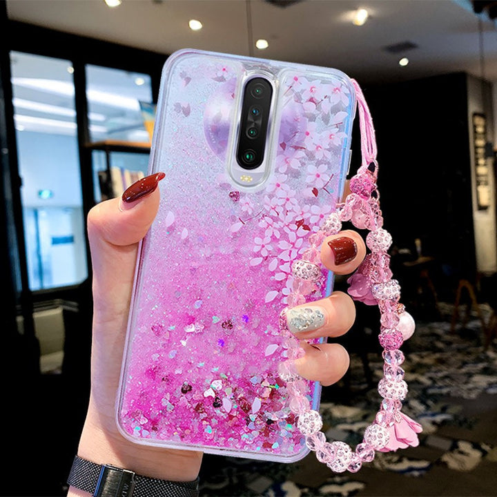 Women's Creative Liquid Quicksand Mobile Phone Case