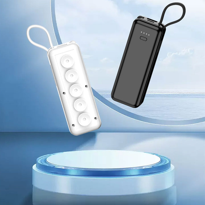 Capsule Power Bank With Cable Suction Cup Mobile