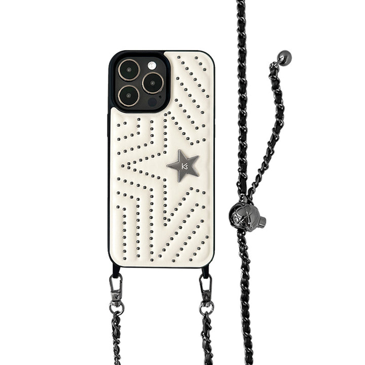 Custodia per telefono di Crossbody di alta senso del rivet