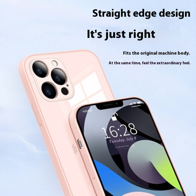 Applicable To Liquid Silicone Glass Phone Case