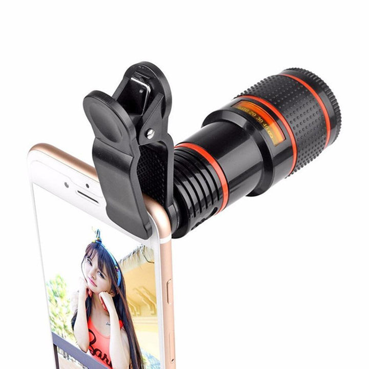 HD 8x -Clip auf optisch Zoom -Teleskopkamera -Objektiv für universelles Mobiltelefon