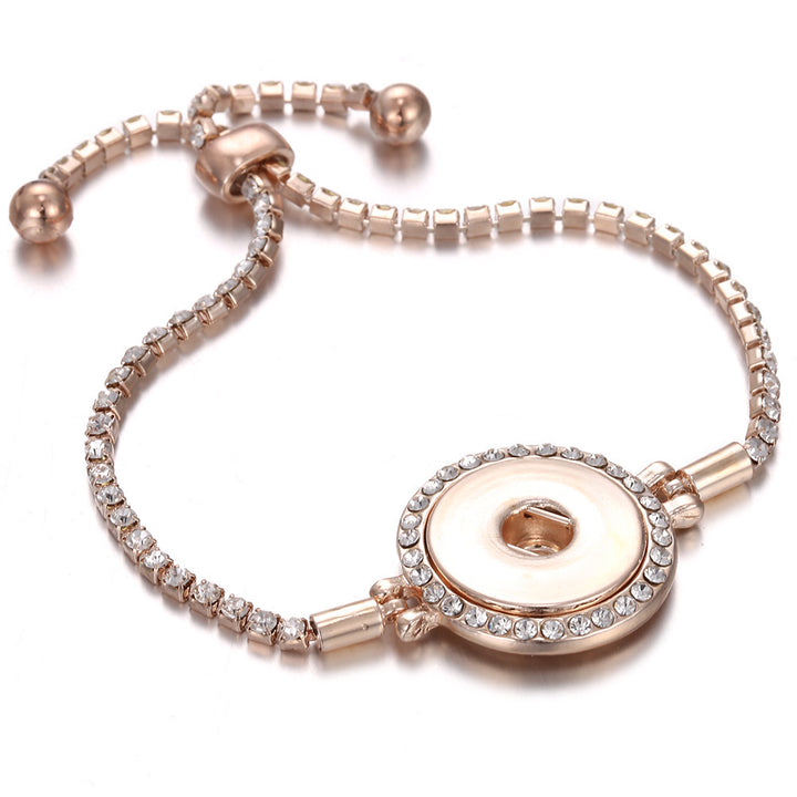 Bangle Jewelry Elastic Adjustable Metal Chain Broken Rubber Band Bracelet