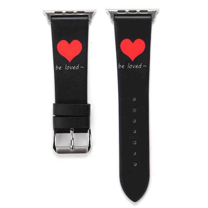 Simple Leather Love Watch Strap