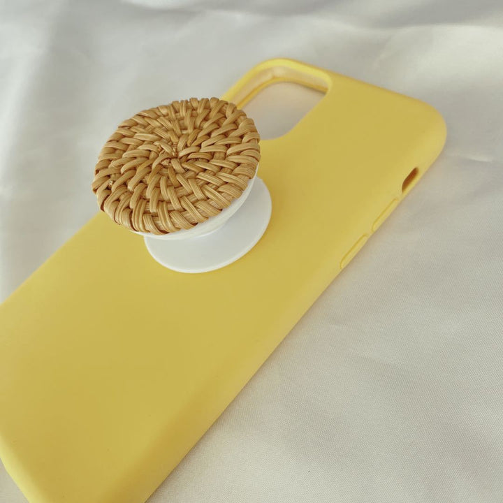 Bamboo Télescopique tissé Téléphone mobile Pliant Stand Gift Bijoux Accessoires