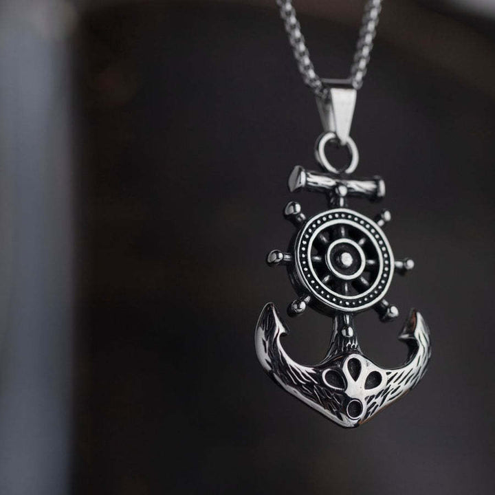 Men's Boat Aiming Titanium Steel Necklace