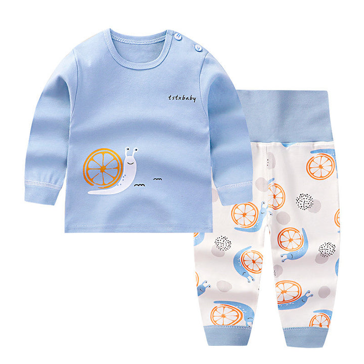 赤ちゃんの秋の服は綿の赤ちゃんの下着をスーツにします