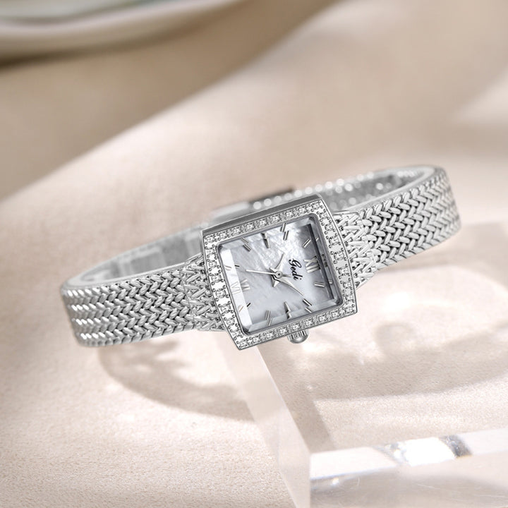 Niche Fritilary Light Luxury Square Plate étanche Quartz Watch