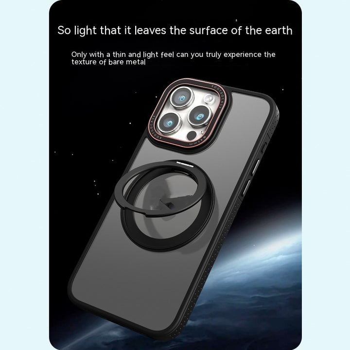 Rotary Magnetic Adhesive Invisible Bracket Phone Case Silicone Protective Cover
