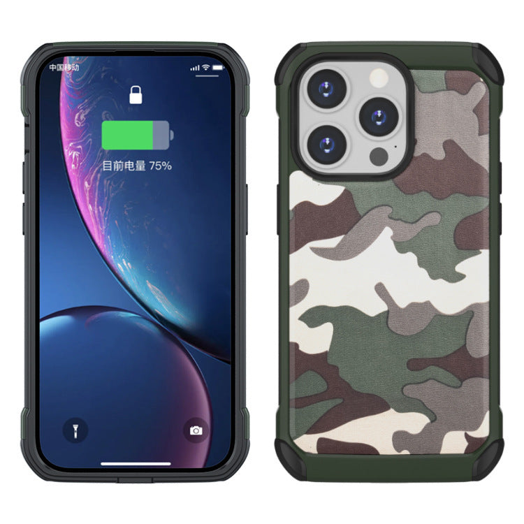 Nuevo Camuflage Case de teléfonos móviles Airbag todo incluido anti-Fall