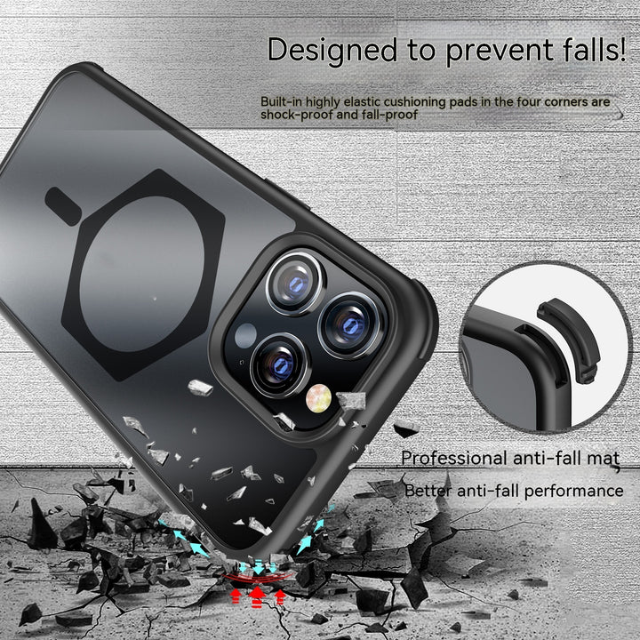 コントラストカラーフロスト磁気吸引シェル適用可能な携帯電話保護カバー