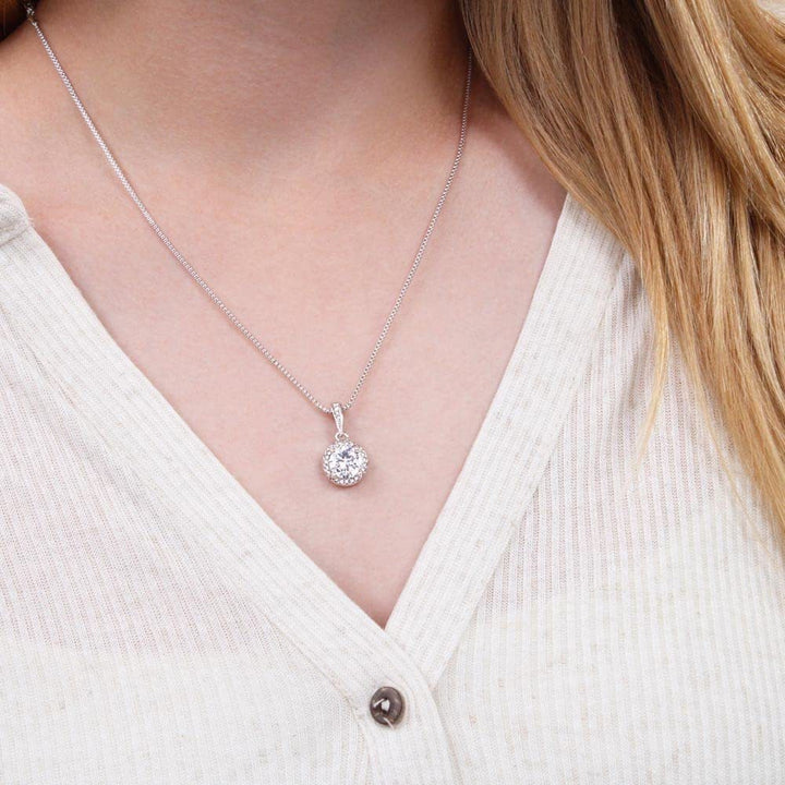 Simple Necklace Micro-inlaid Round Bag Carat Rhinestone Clavicle Chain