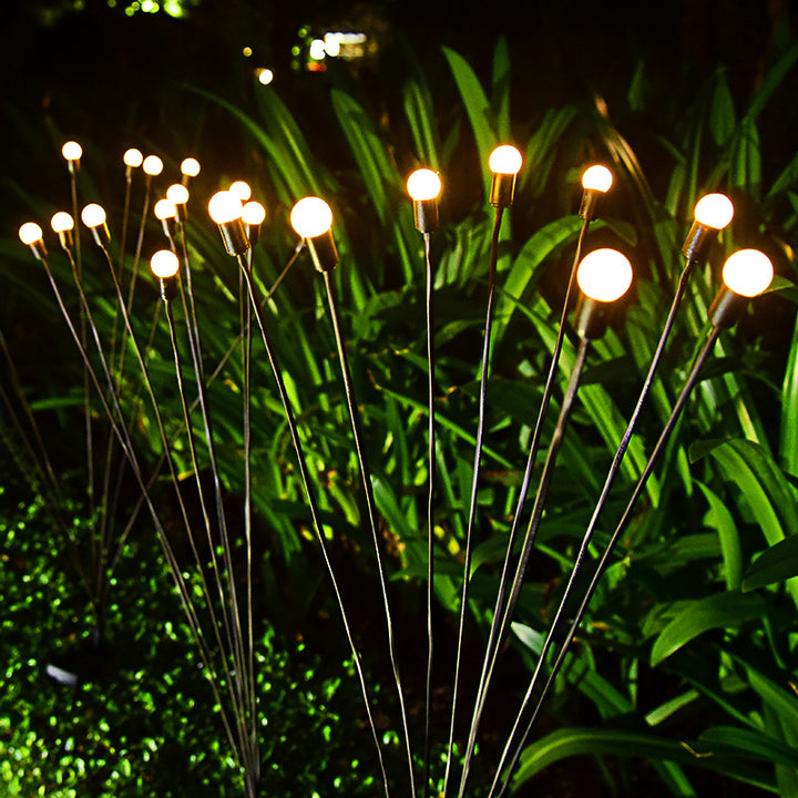 Simulatie Firefly Solar Light Outdoor Garden Decoratie Lawn Landschap Lamp Kerstmis Decor Zonne -Led -lichten Buiten Tuinlichten
