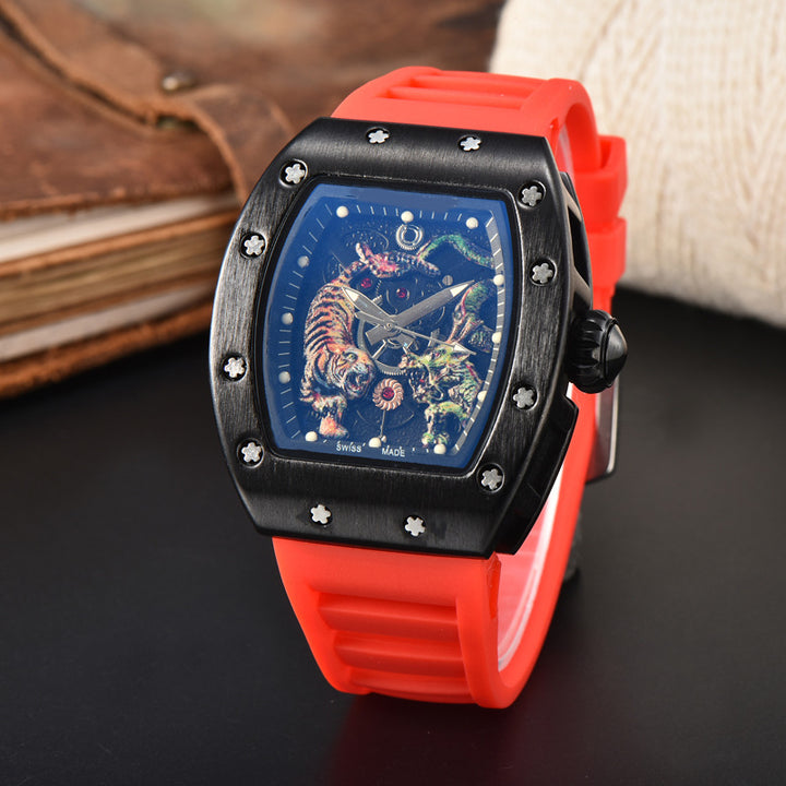 Dragon Tiger Competition Totem Pointer Quartz Reloj