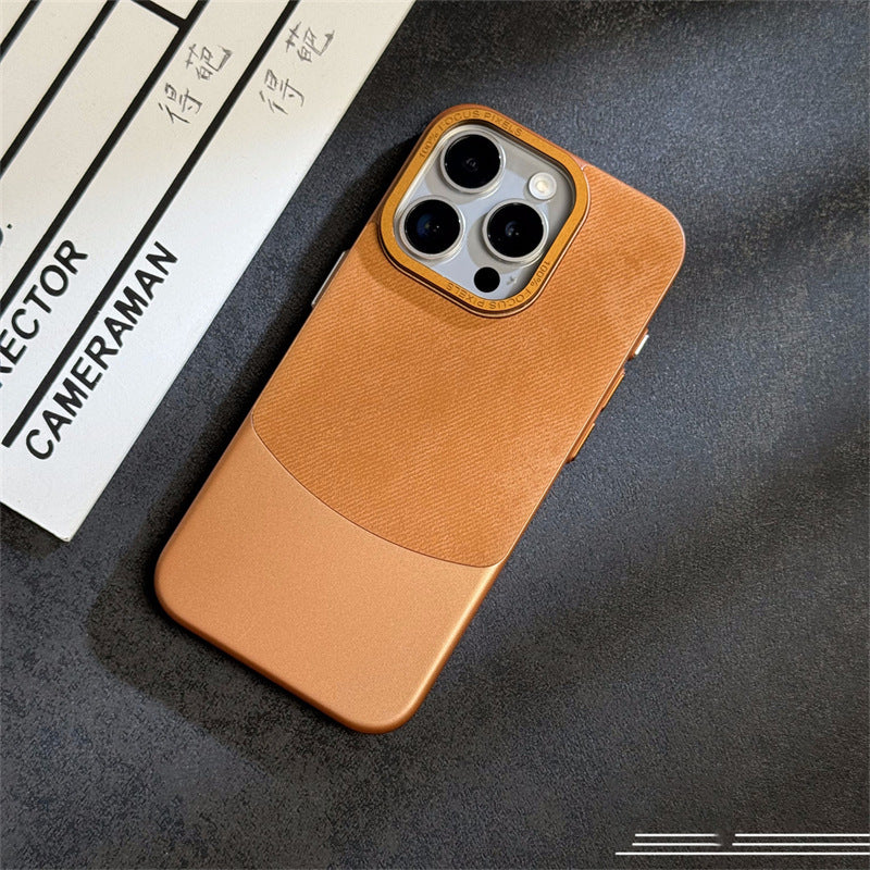 مطابقة ألوان نسيج الفانيلا مناسبة لحافظة هاتف 15Promax مطلية بالكهرباء