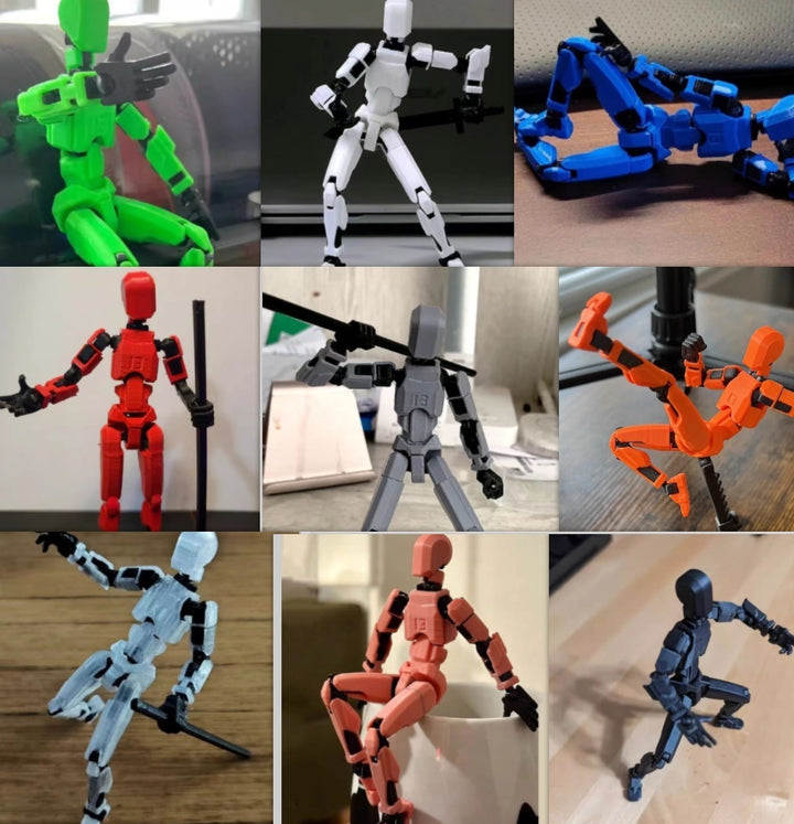 Multi-ledig bevegelig Shapeshift Robot 2.0 3D Printed Mannequin Dummy Action Model Doll Toy Kid Gift