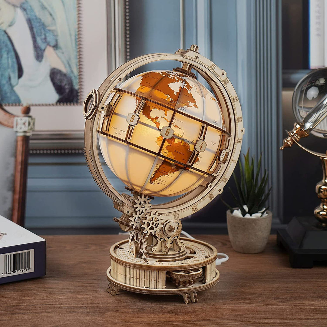 Rokr Luminous Globe ثلاثية الأبعاد خشبية رائجة البيع 180 قطعة نموذج بناء كتلة مجموعات اللعبة