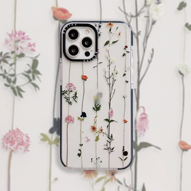 Drop-resistant Ins Style Timbo Flowers Phone Case