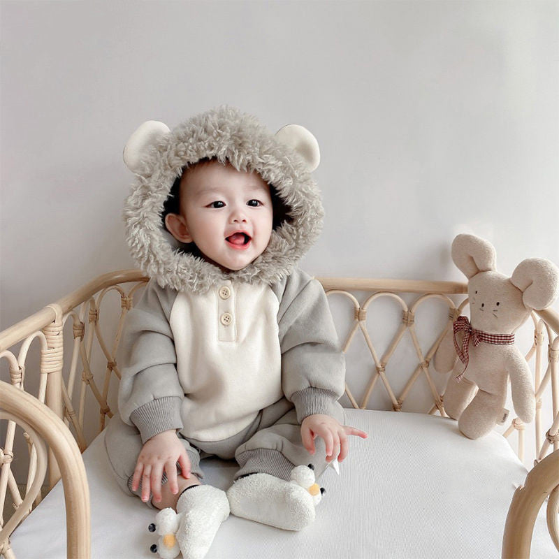 新生児のための赤ちゃんジャンプスーツ秋の服0-3男の子と幼児服