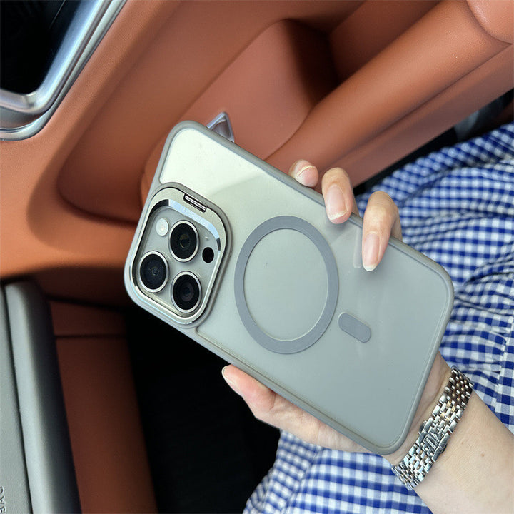 Phone Case Lens Protector Invisível Suporte com sucção magnética