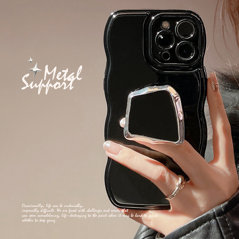 Metallic telefoonhoes Dark Bracket eenvoudig