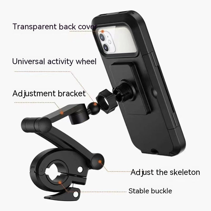 Soporte de teléfonos celulares de bicicleta Carga inalámbrica impermeable