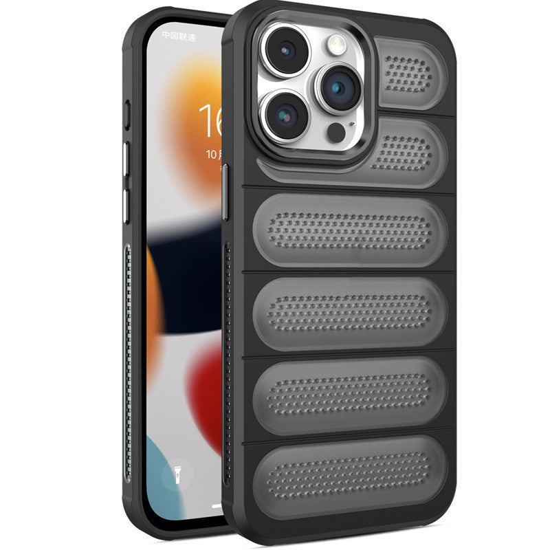 Applicable 15 Cooling Grid Phone Case Iphone14 Protective Sleeve