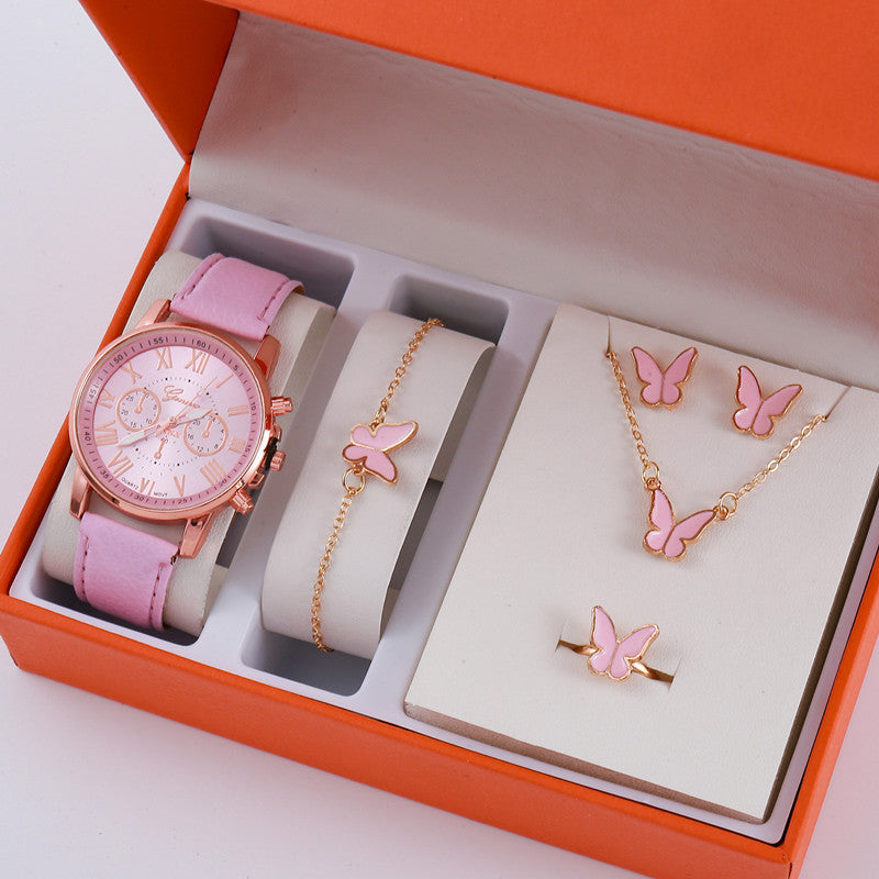 Mesdames Graduated Belt Watch Jewelry Set