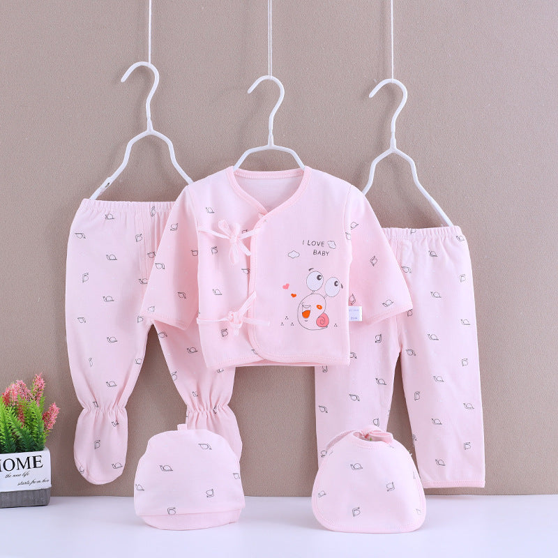 Памучен комплект бебешки дрехи пролет и лятно бельо