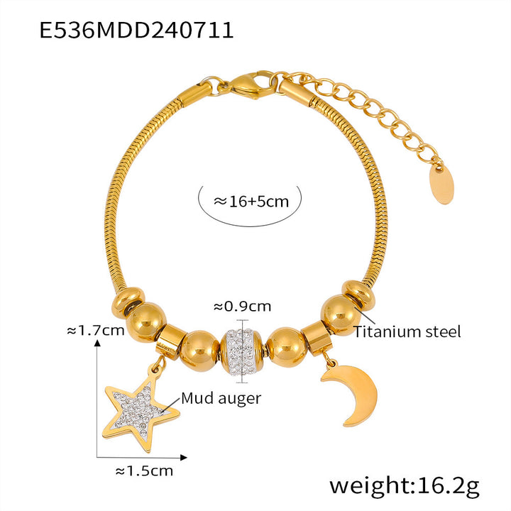 European And American Xingyue Hollow Lucky Tree Diamond Series Lucky Beads Bracelet