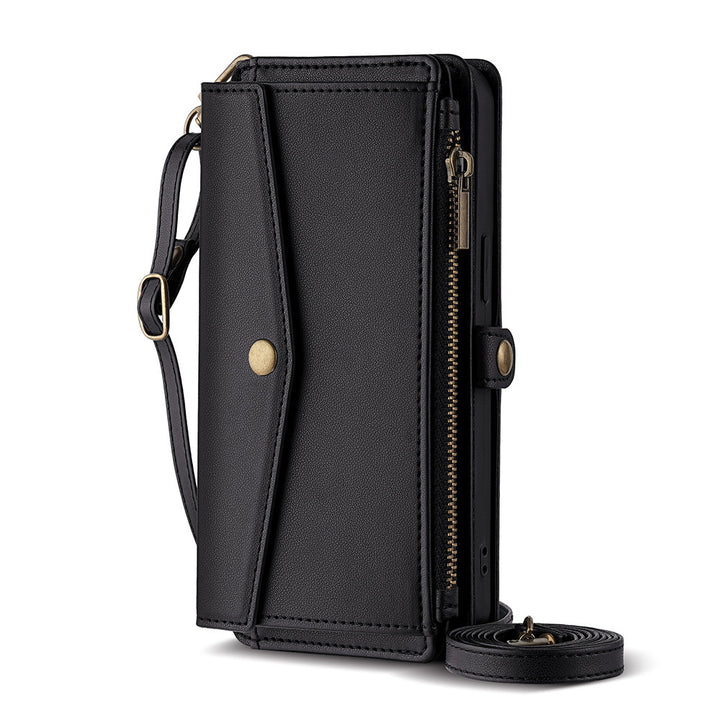 Anti-fall Crossbody Protective Leather Case