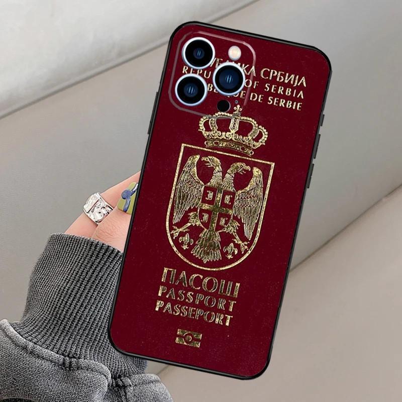 Caja de teléfono Argelia Serbia España Pasaporte Case de teléfono