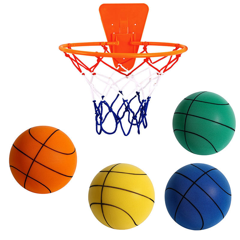 Stille Hochdichte Foam Sportball Indoor Stummschalte Basketball Weiche Elastizität Ball Kinder Sportspielzeugspiele