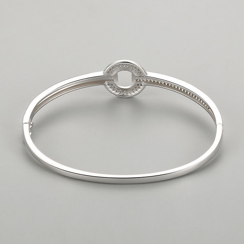 S925 Zilveren armband Dames hoogwaardig ronde ronde diamantarmband