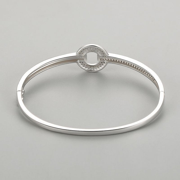 S925 Zilveren armband Dames hoogwaardig ronde ronde diamantarmband