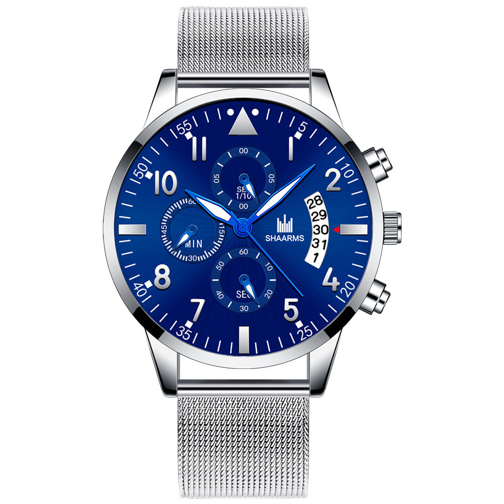 Concept Men's Mesh Strap Calendar Quartz Watch