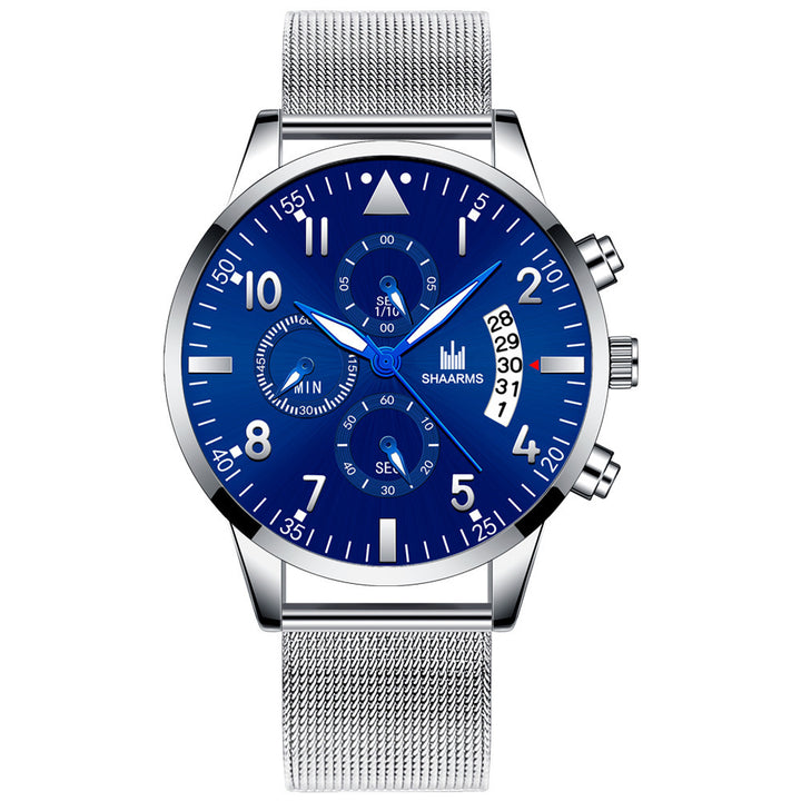 Concept Men's Mesh Strap Calendar Quartz Watch