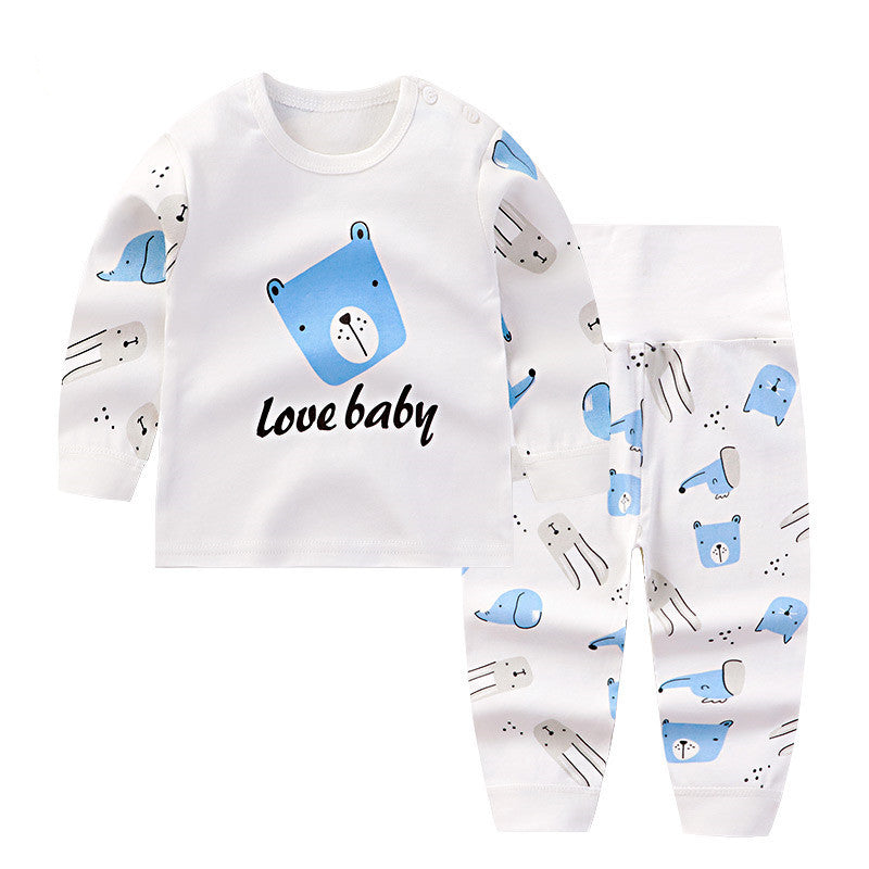 Roupas de outono para bebês terno de roupas íntimas de bebê de algodão