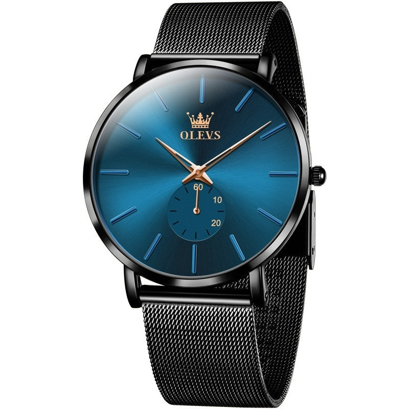 Fashion Siamois Backle Thin Simple Quartz Watch