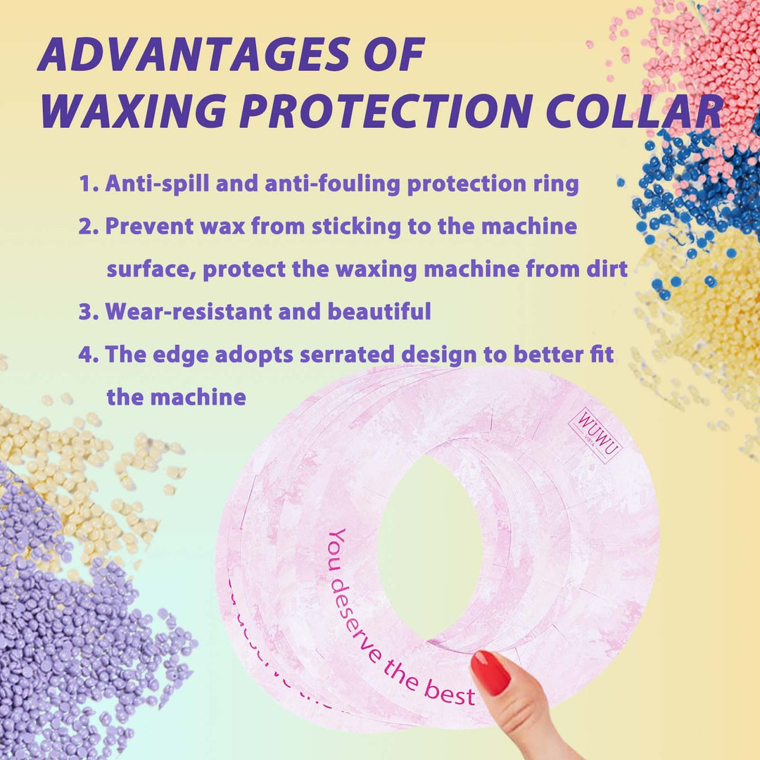 WUWUVISTA Waxing Protection Collars 10pcs In 1 Pack For 7 Oz And 14 Oz Wax Warmers&Wax Cans, Professional Warmer Collars Wax Tools, Wax Accessary